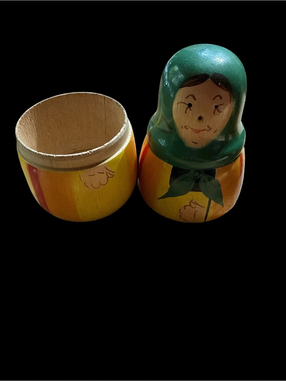 Vintage Babushka Polish Russian Nesting Dolls